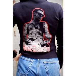 Vintage Social Distortion Fitted Hoodie – Mike Ness Back Print – M